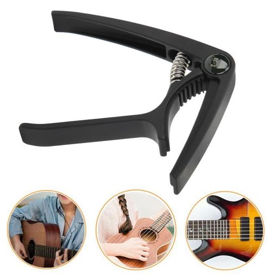 Capodastre Paige Original P-6N Pour Guitare - Nickel Satiné, Léger, Réglable, Se Range Sur Le Manche