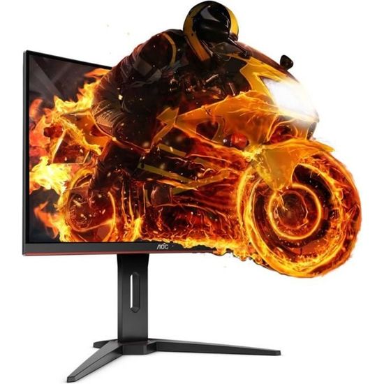 AOC Ecran Gaming 27 pouces incurvé - Dalle VA - 1ms - 144Hz - HDMI x2 / Displayport - FreeSync