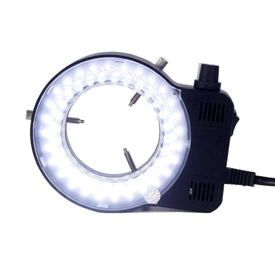 Lampe Annulaire LED Pour Microscope - 3.5W, Luminosité Réglable 0-100%, 12000 Lux, 100-240V - Éclairage Auxiliaire