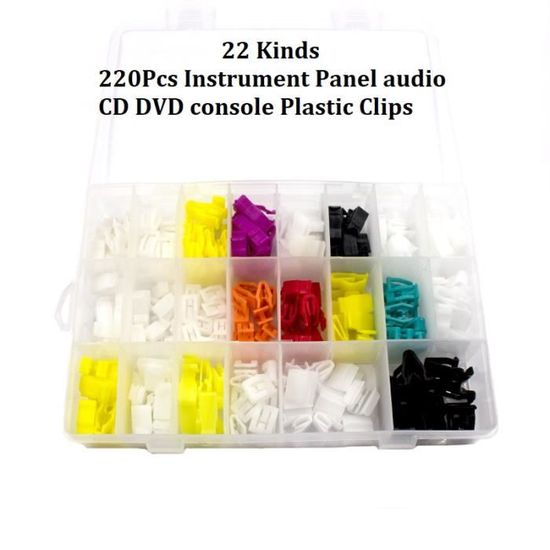 20 Clips De Retenue Métalliques Pour Voiture - Fixation Tableau De Bord, Console - Universel - Neuf