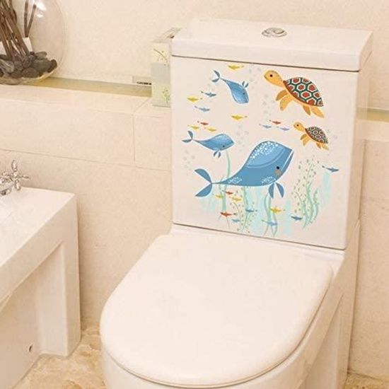 Stickers Muraux Écureuil Cartoon - Amovibles - PVC - Décoration Salle De Bains Ou Chambre
