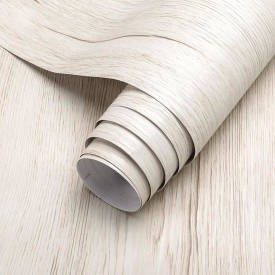 Ruban Adhésif Imitation Bois - 5,7 Cm X 4,57 M, Effet Bois Réaliste, Pour Plinthes, Portes, Meubles, Marron Foncé