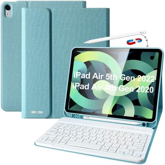 Clavier Coque pour iPad Air 5 2022 & iPad Air 4 10.9 2020, AZERTY