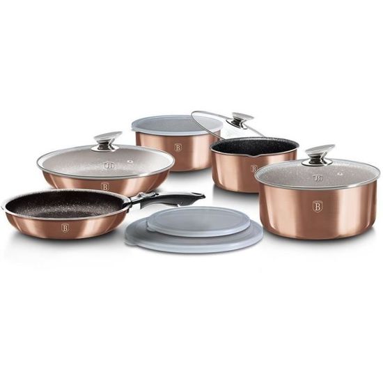 BERLINGER HAUS BATERIA DE COCINA 13 PZS METALLIC LINE CARBON PRO