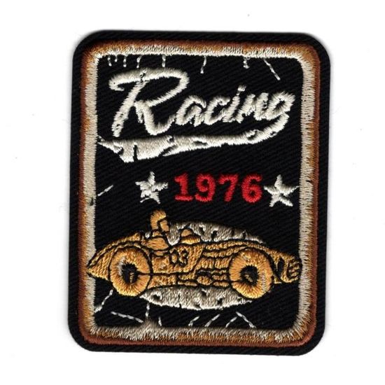 Patch Thermocollant Voiture De Police 3x6 Cm - Écusson à Repasser | Décoration Vêtement Ou Accessoire