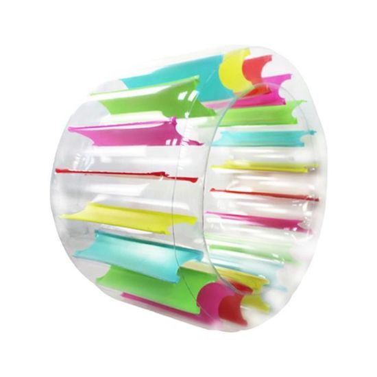 Roue à Eau Gonflable Géante 120x60 Cm - Jouet Piscine, Trampoline Aquatique Pour Enfants, Flotteur Extérieur - 4