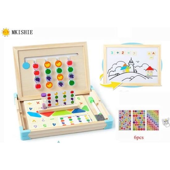 Jeux Montessori Enfant Jouet 3 Ans,Jouet en Bois Jeu de Puzzle de