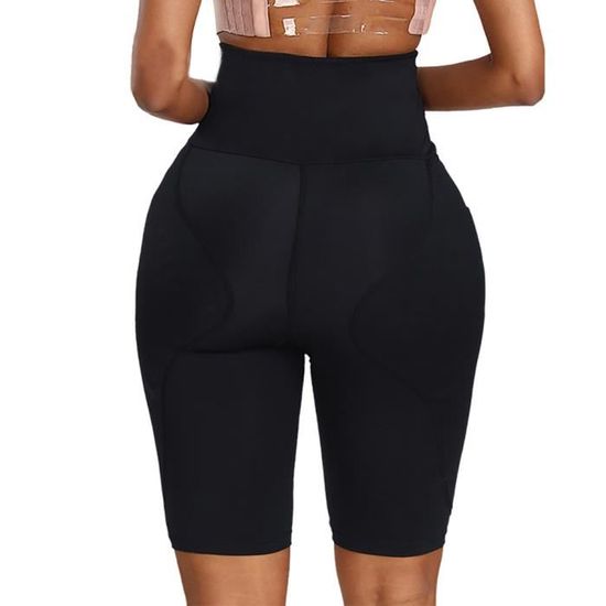 Short De Sudation Femme – Taille Haute, Push-up, Gaine Ventre Plat, Effet Sauna, Tissu SCR-5500, Pour Yoga Et Fitness