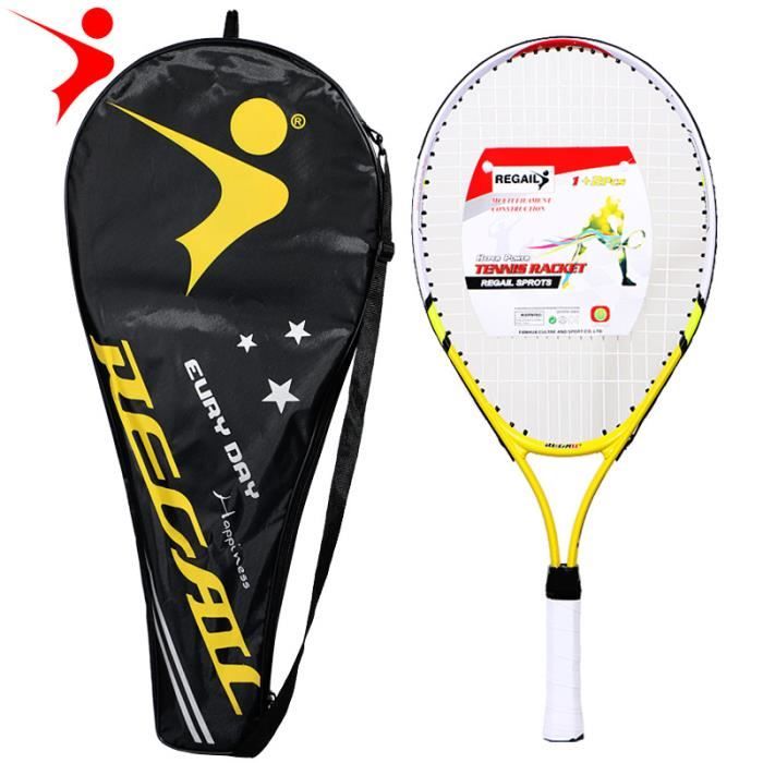 ACMETOP 1pcs Raquette de Tennis Enfants - 23 pouces Jeu de Raquettes Unisex - Tennis Badminton - avec Sac de Tennis - Jouet Plage