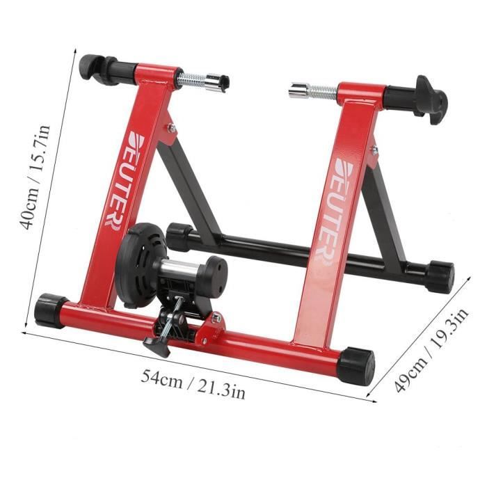 Rouleau de massage MT-01 26-28 pouces Formation à l'exercice en intérieur Entraîneur de vélo Contrôle sans fil Support de vélo Rouge