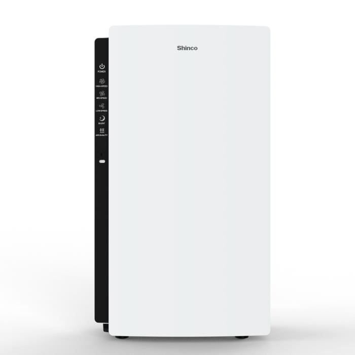 Shinco Purificateur d'air accueil avec filtre HEPA, générateur de plasma, moniteur de qualité de l'air,Chambre jusqu'à 50㎡