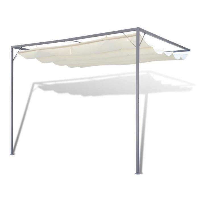 Tonnelle de jardin avec auvent rétractable -PAI