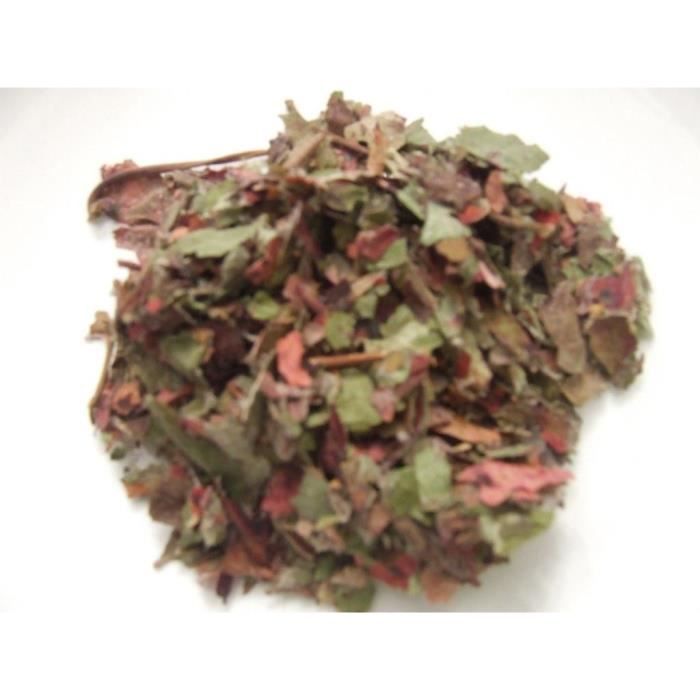 Vigne rouge biologique feuilles coupées les 30 gr