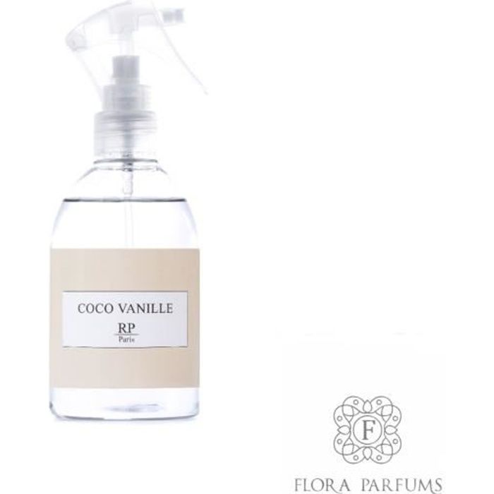 Spray RP - Spray textile et vêtement - Desodorisant - RP - Coco Vanille - 250 ml