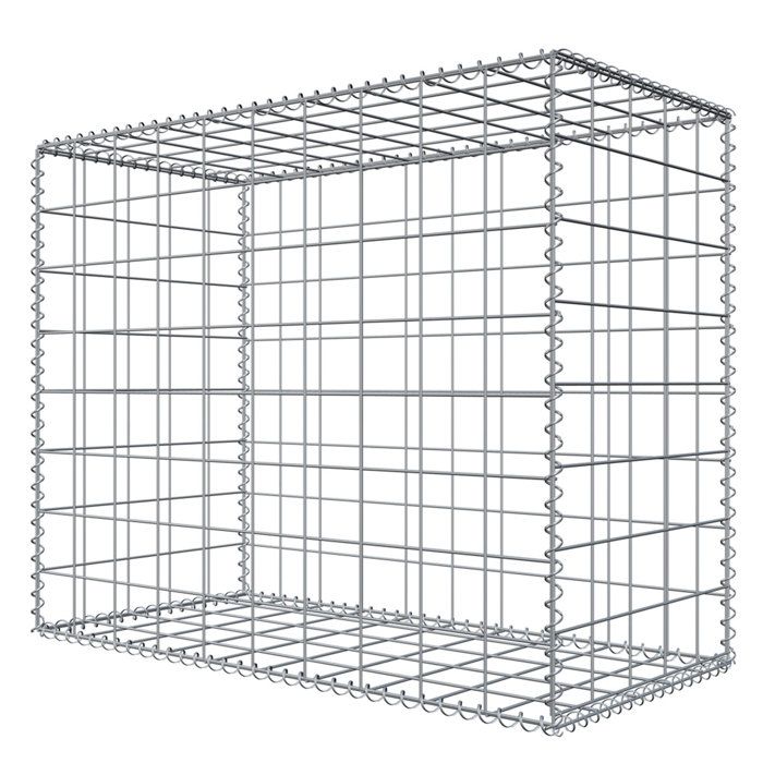Niederberg Metall Gabion en pierre 100x80x50 MW 10x10 Cage métallique Déco Jardin