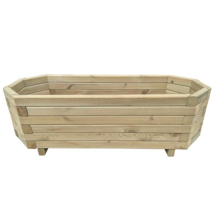 Magnifique - Jardinière - Bac A Fleur 100 x 40 x 31 cm Bois de pin imprégné *78156*