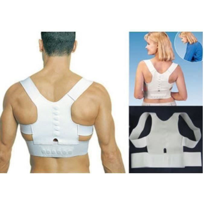 Ceinture Magnétique Posture Dos Orthopédique Épaule Support Therapie Correcteur*AS