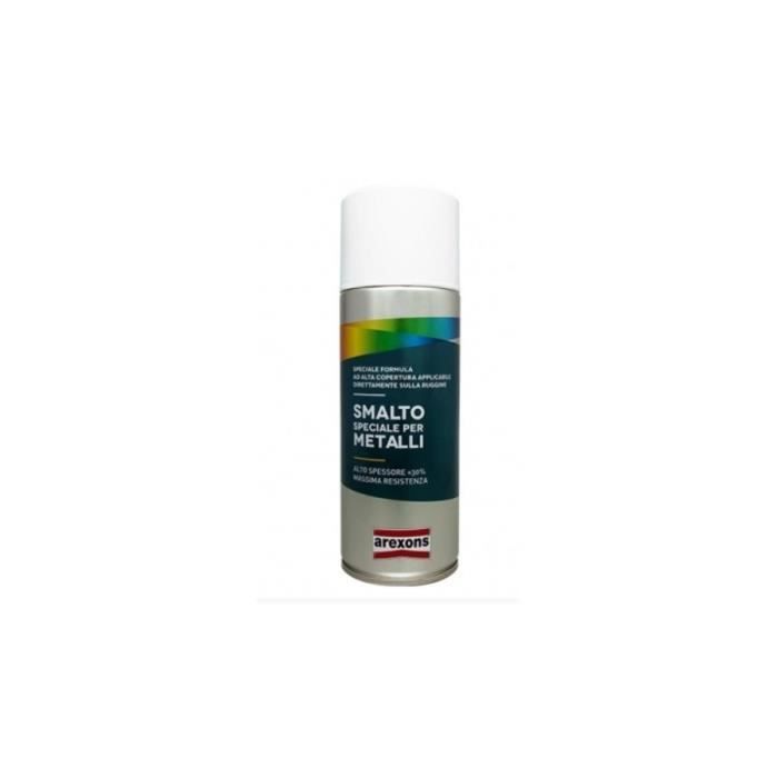 Bombe de peinture spécial métaux Satiné Noir intense brillant - 400ml
