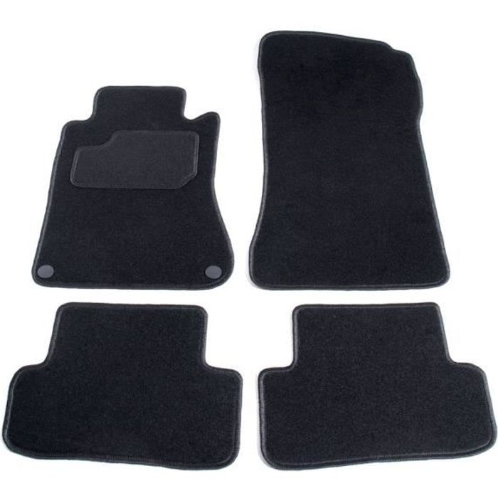 Tapis Mercedes Classe C C203 coupe 2000-2008 - set de 4 (2 avant et 2 arrière)