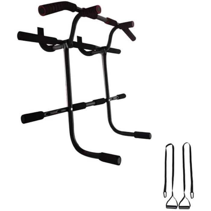 DIP STATION de traction murale multifonctionnelle 2 en 1 pour la maison la salle de sport le fitness le dips supporte jusquagra400