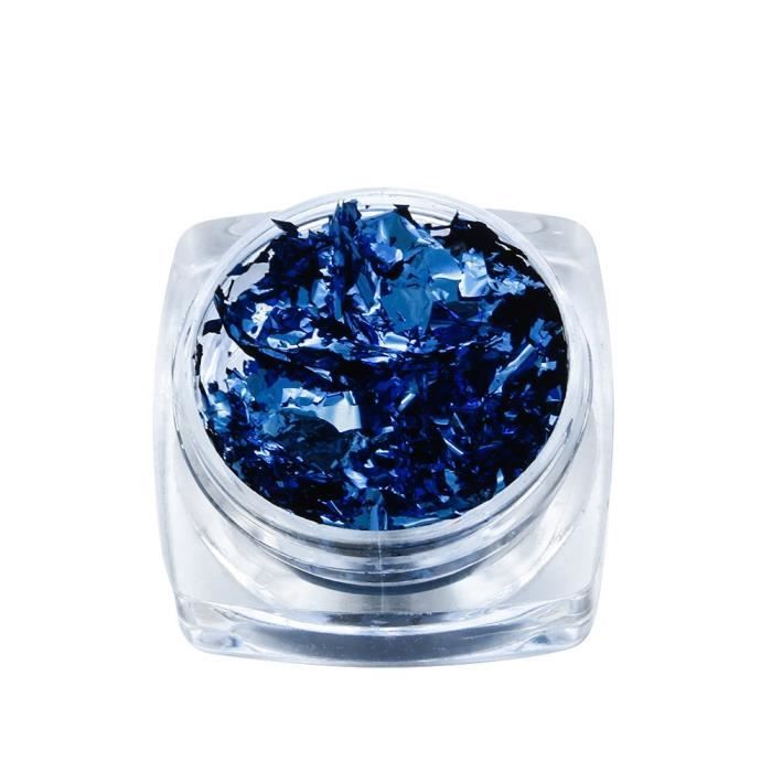 Moule,Résine de remplissage époxy cristal 3ml 1 boîte Fait à la main, Imitation or bleu poudre cassé, feuille or - Type Royal Foil