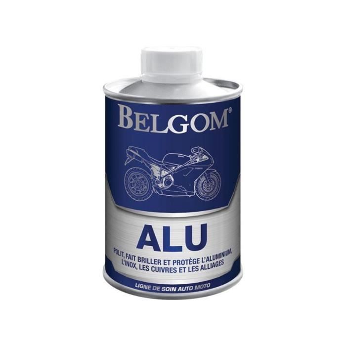 Flacon crème de polissage Belgom Alu 250mL pour moto scooter deux roues auto