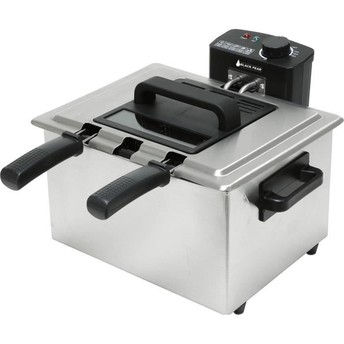 BLACKPEAR BFR 801 Friteuse 5L - 2000 W - Gris