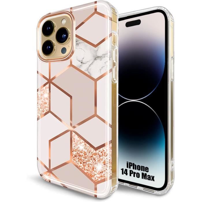 Coque pour iPhone 14 Pro Max Protection Ultra Fine Mince Léger Souple Rose