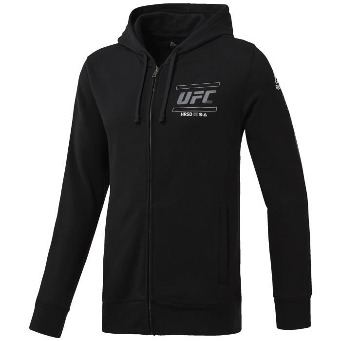 Sweatshirt à capuche zippé Reebok UFC FG