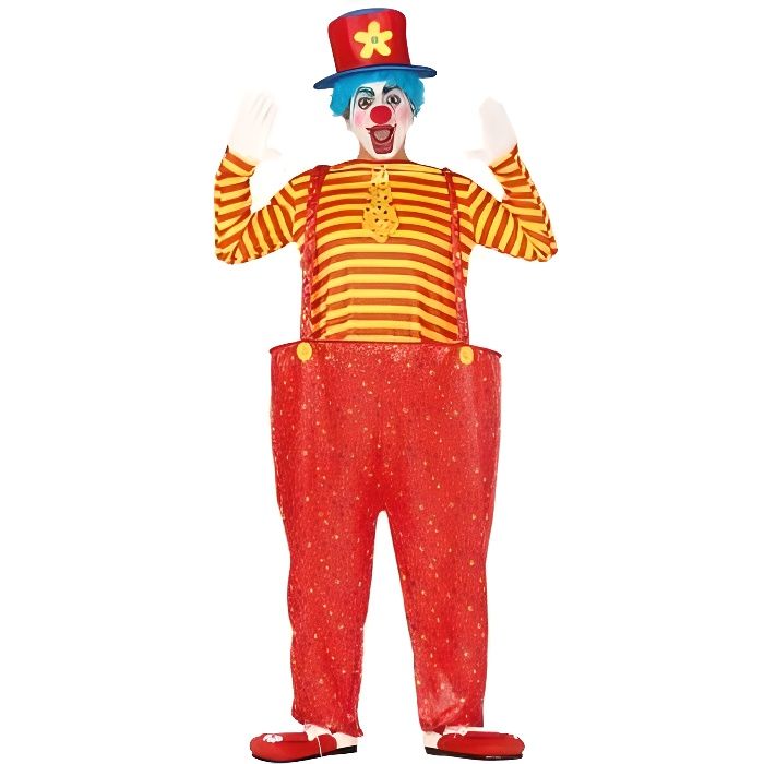 DÉGUISEMENT CLOWN COLORÉ HOMME - CIRQUE