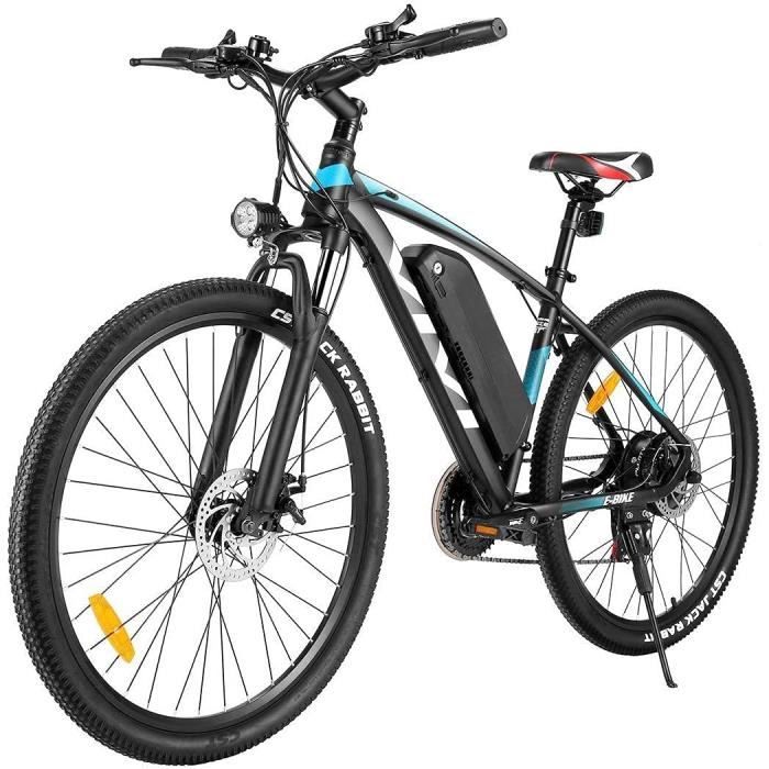 VIVI Vélo Électrique en Montagne- 26-27.5 Pouces VTT Électrique Homme Femme- 350W Velo Electrique- Amovible Batterie 36V-10.4Ah