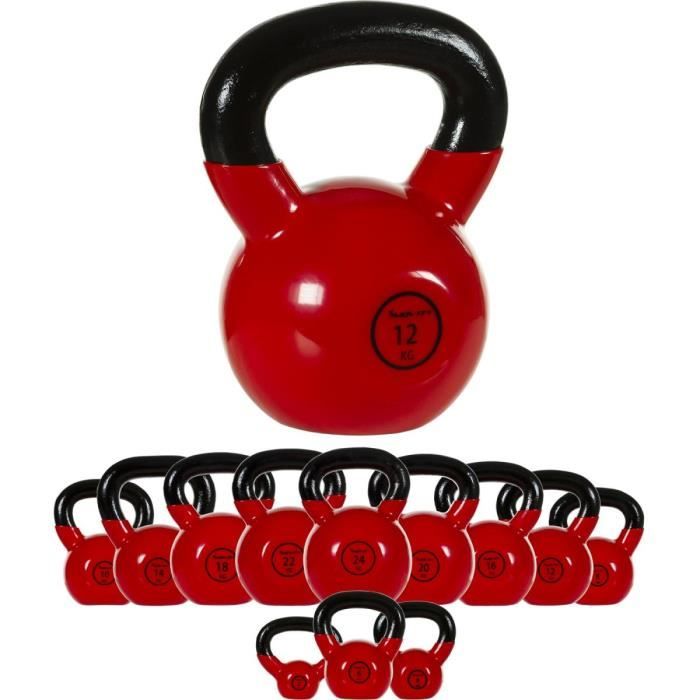 MOVIT Poids Kettlebell en fonte vinyle, 12kg