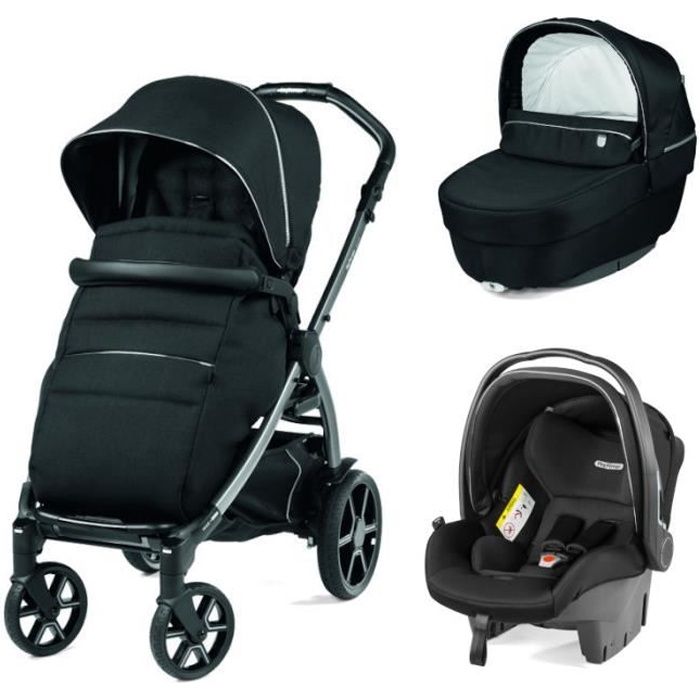 Poussette trio model Book Viaggio SL Culla BLACK SHINE