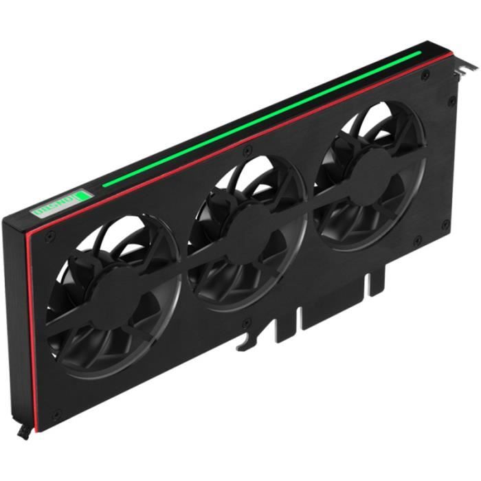 1 PC carte graphique ventilateur de refroidissement vidéo RGB refroidisseur en aluminium ACCESSOIRES ENTRETIEN - PIECES ENTRETIEN