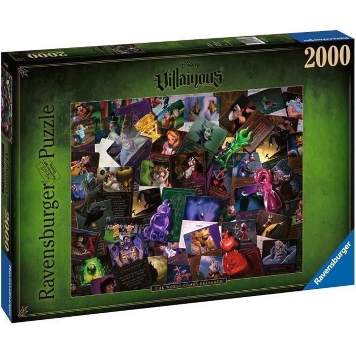 Puzzle 2000 p - Les Méchants Disney (Collection Disney Villainous)
