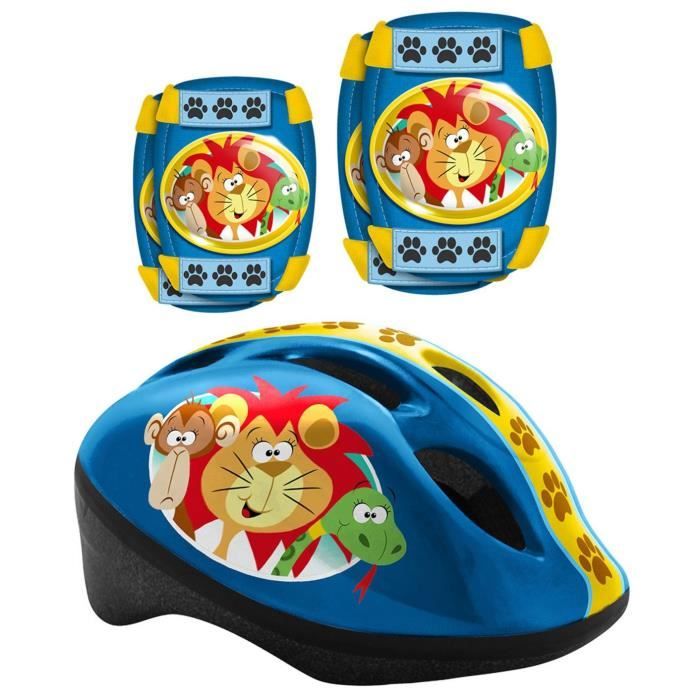 LES ANIMAUX DE LA JUNGLE Pack Protection - Casque - Genouillères - Coudières