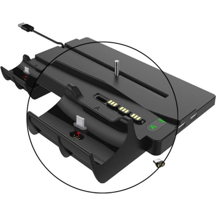 Socle pour playsation 5 avec boitier pour tenir les jeux et recharger deux manettes de play 5.