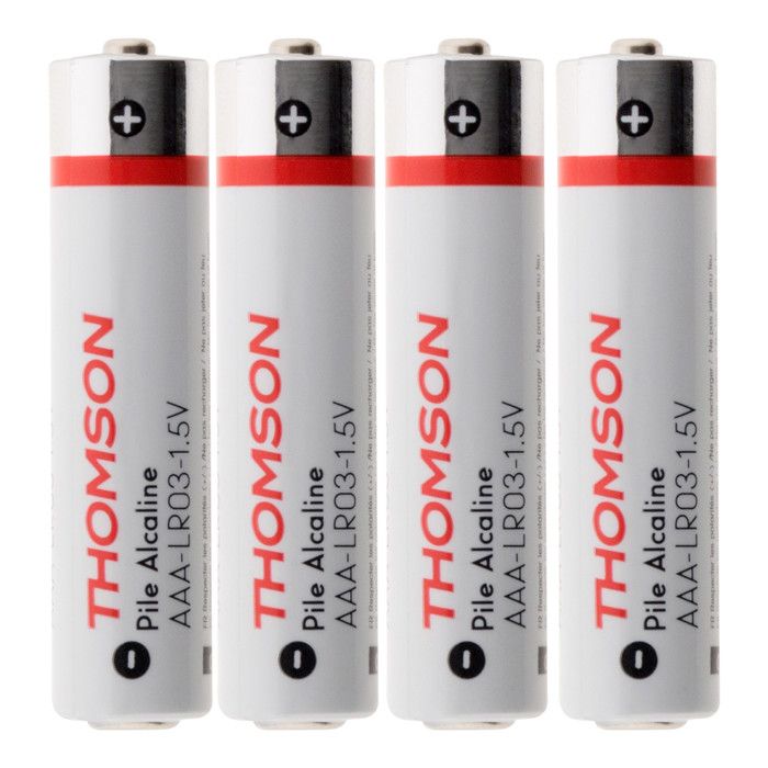 Pack 4 piles alcalines LR03 AAA 1,5V
