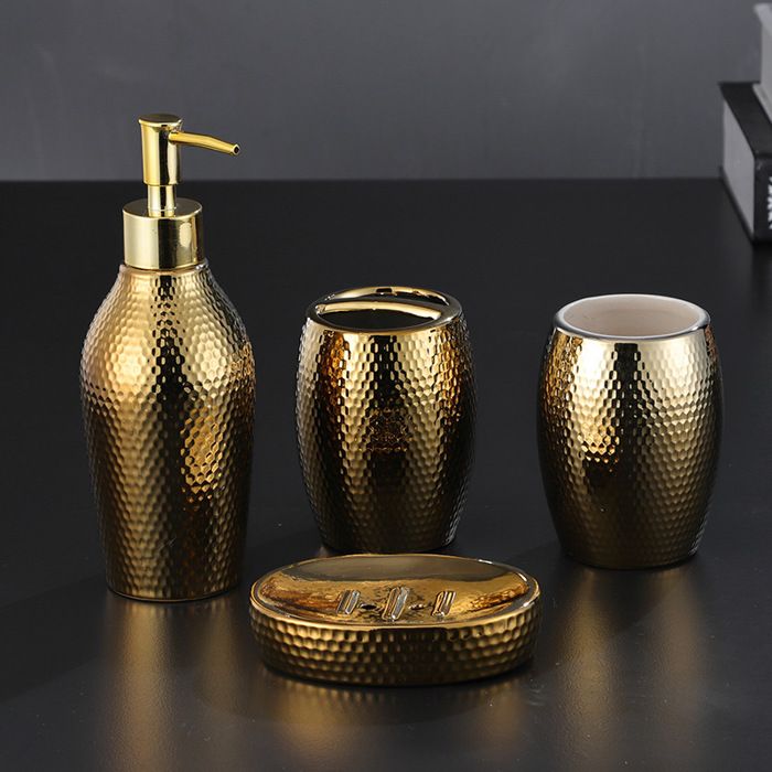 Kleine Wolke Kammschale „Glamour“ In Gold – Elegante Porzellan-Schale Fürs Badezimmer, Spülmaschinengeeignet