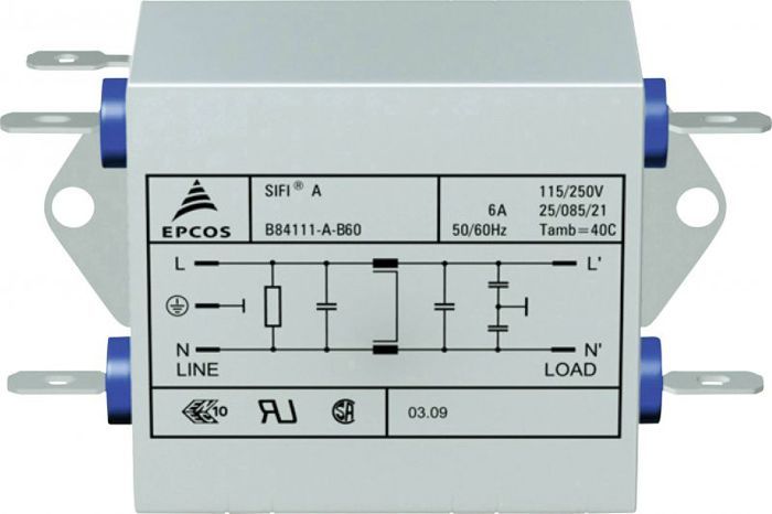 Filtre Antiparasite YUNPEN 530105 - 250V/AC 1A 3.7mH - Pour Alimentation Électrique