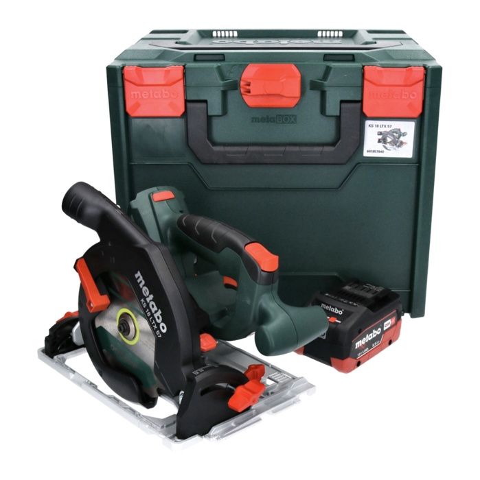Metabo KS 18 LTX 57 Scie circulaire à main sans fil 165 mm 18V + 1x Batterie 55 Ah + Coffret metaBOX sans chargeur - vue 2