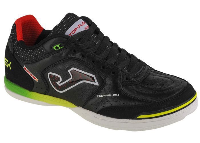 Chaussures de Foot en Salle - Joma - Top Flex 24 - Cuir Fleur - Noir - Respirantes Chaussures de Foot en Salle - Joma - Top Flex 24 - Cuir Fleur - Noir - Respirantes