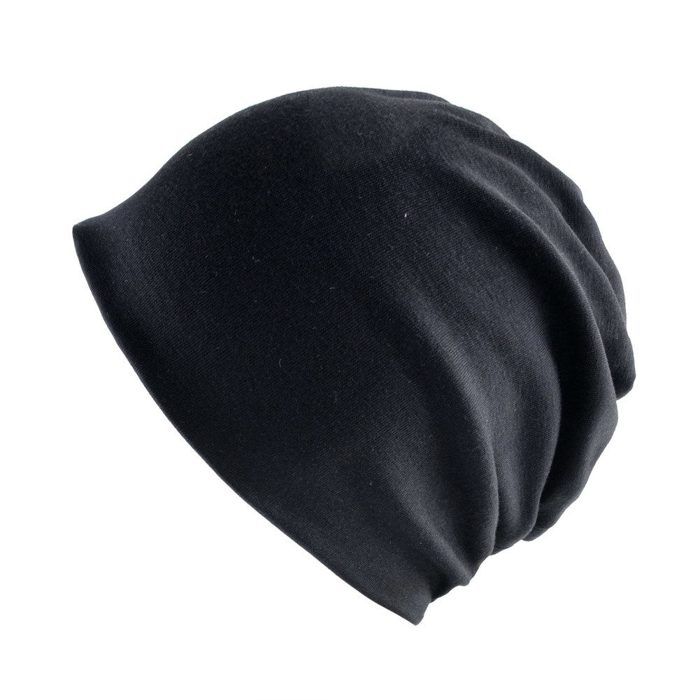 Bonnet unisexe bonnet souple chapeau fin et doux adapté aux adolescents et aux adultes toutes saisons noir