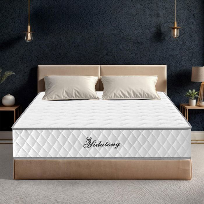 SuiLong Hybride Matelas de Premium Matelas 160x200 cm,Certifié Oeko-Tex,7 Zone Matelas Ressorts