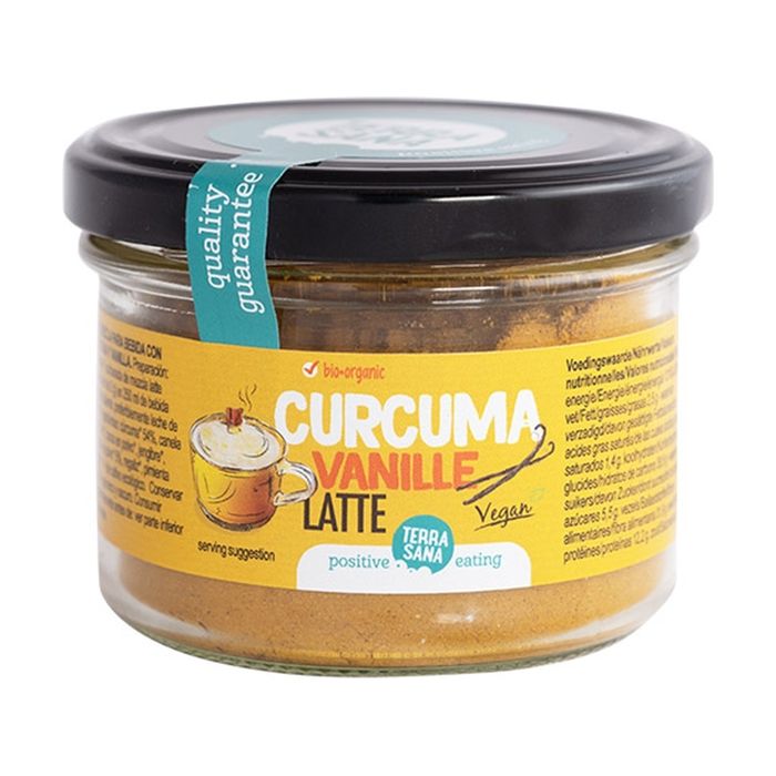 TERRASANA - Latté vanille curcuma 70 g de poudre