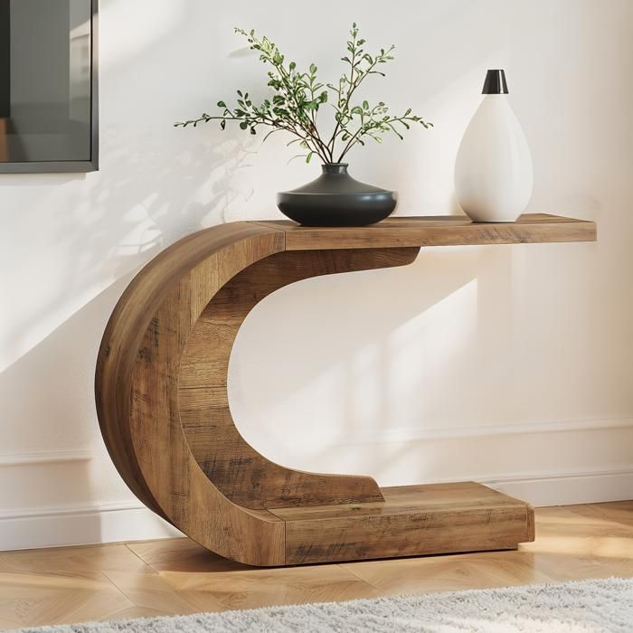 Tables consoles de salon 110 x 35 x 75 cm Console Meuble pour Entrée Couloir Salon Console Bois Marron