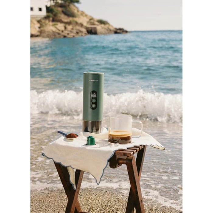 Cafeti&egrave;re Espresso Portable - Create - THERA MOVE - 15 Bars - Capsules & Caf&eacute; Moulu - 150 W