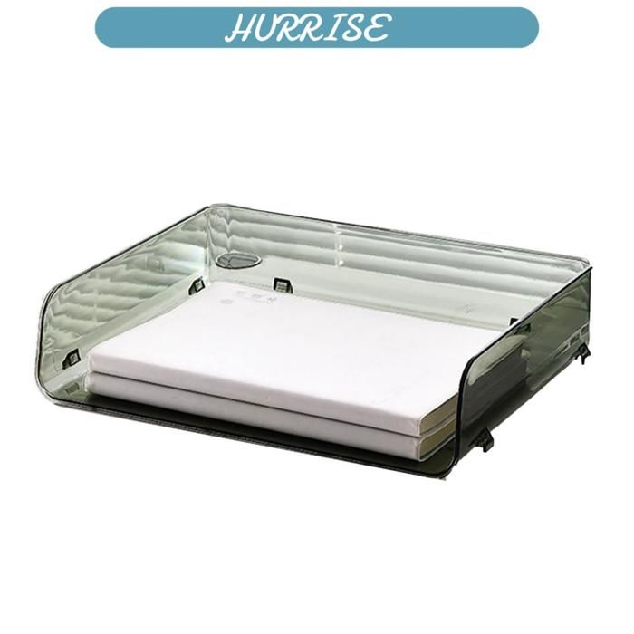 Sonew Boîte de rangement en papier A4 (26.5x33x7.5 Cm)de Papier A4 meuble bac Transparent Vert 325x25x75 cm/128x98x30 pouces