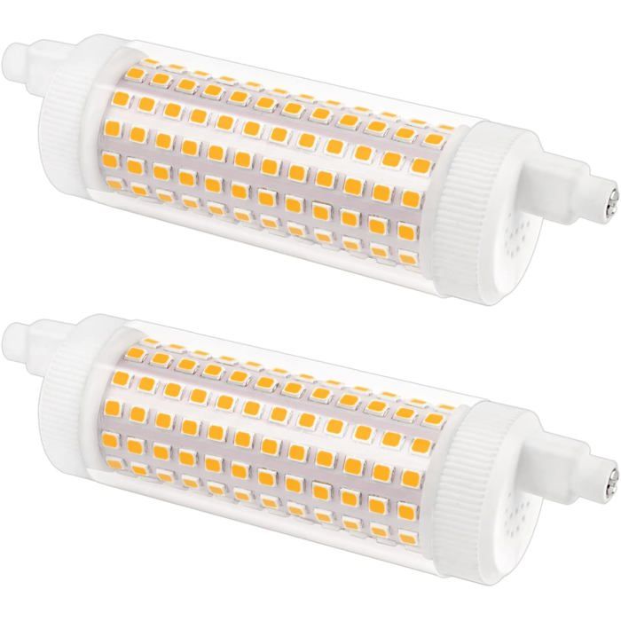Ampoule LED R7S dimmable - ESTAMPILLE - 118 mm - 20W - Blanc chaud 3000K - 2500 lm - Équivalent 150W-200W - Lot de 2