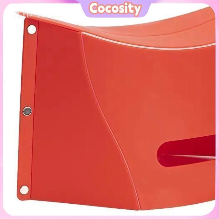 Cocosity Tabouret pliant en carton Carte tabouret pliant voyage en plein air Portable panier de transport sport tabouret Rouge